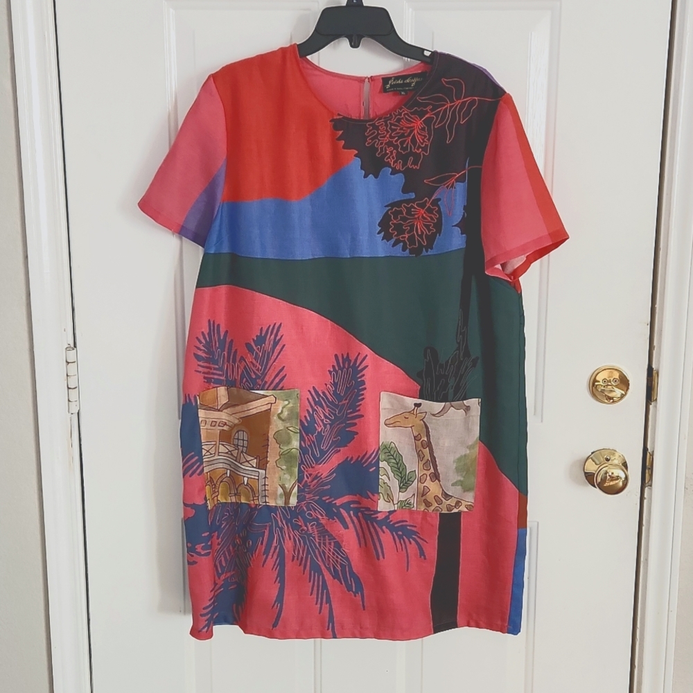 Anthropopogie Tropical Dress - Womens XL